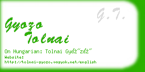 gyozo tolnai business card